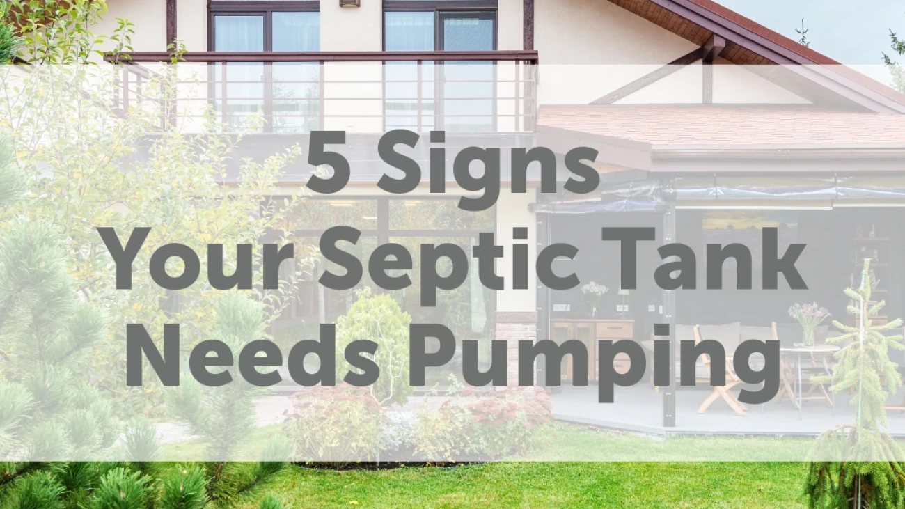 5 signs septic tank needs pumping