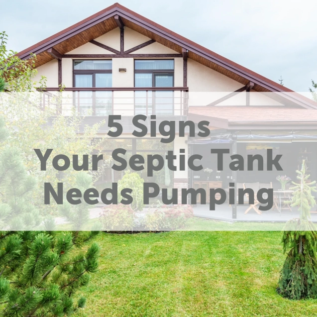 5 signs septic tank needs pumping