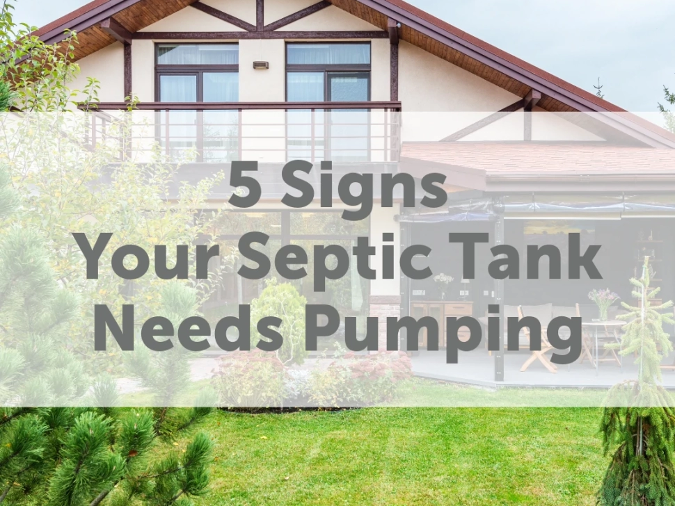 5 signs septic tank needs pumping